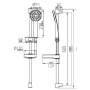 Душевой гарнитур Ferro Bellis N180B