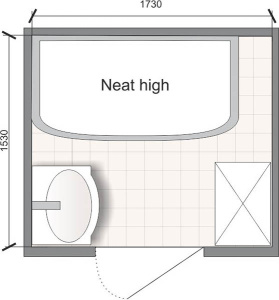 Душевая кабина Domani-Spa Neat high тонированная, 150х80, тонированный