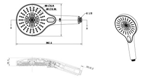 Душевая лейка со шлангом Vincea Inspire VSHN-3I1HGM