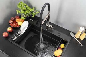 Смеситель для кухонной мойки Deante Magnetic Titanium BRM_D72M