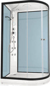Душевая кабина Domani-Spa Delight 128 dusty blue, 120х80 L, прозрачный