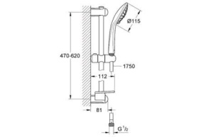 Душевой гарнитур Grohe Euphoria 110 Massage 27231001