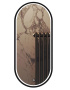 Зеркало Roxen Grown 510200-100B в черной алюминиевой раме