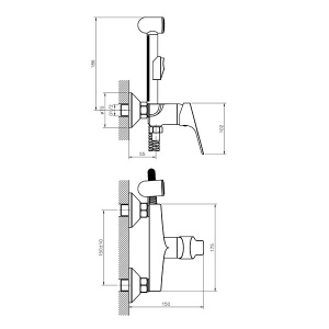 Смеситель для биде Rossinka RS29-52