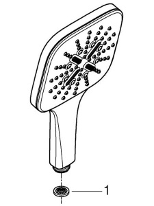 Душевая лейка Grohe Rainshower SmartActive Cube 130 26582000 / 26582DC0, хром