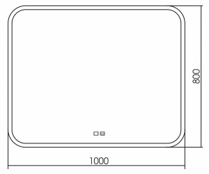 Зеркало Silver Mirrors Стив с подогревом, 100х80