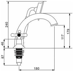 Смеситель на борт ванны Gappo G1189-6