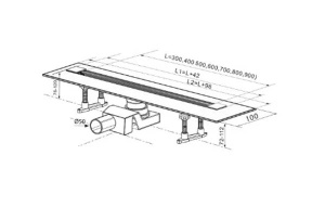 Душевой трап Tim Zeissler Evolux Plus Zst.1141.4002 / Zst.1141.5002 / Zst.1131.6002 / Zst.1141.7002 / Zst.1141.8002, 40 см