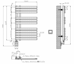 Полотенцесушитель Boheme Venturo 721-MW Matt white электрический