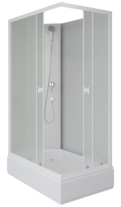 Душевая кабина Niagara Promo P100/80/26Q/MT/BK / P110/80/26Q/MT/BK, 100х80, матовый