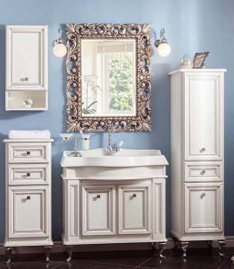 Зеркало Caprigo PL106, 75х95, античное серебро