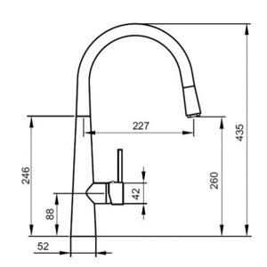 Смеситель для кухонной мойки Ahti Kemi KM813013