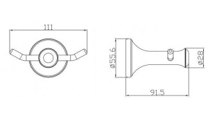 Крючок CeramaLux Valencia 88501G