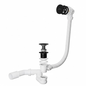 Сифон для ванны Roxen R70C-B Click-Clack с функцией верхней очистки
