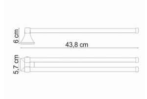 Держатель для полотенец Wasserkraft Wern K-2531