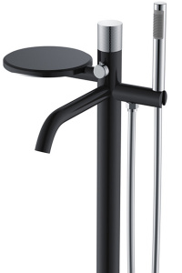 Смеситель для ванны Boheme Stick 129-BCR.2 Black Touch Chrome напольный