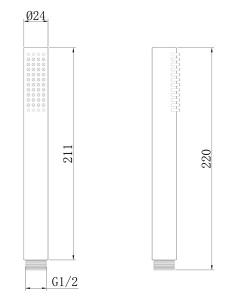 Душевая лейка Abber AF0051G