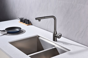 Смеситель для кухонной мойки Paulmark Urban Ur213104-B (GM) с подключением к фильтру воды