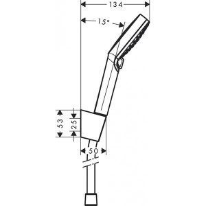 Душевая лейка со шлангом Hansgrohe Crometta Vario Porter 26692400
