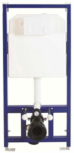 Комплект инсталляции Berges Novum 525 c кнопкой L3 и унитазом Roxen Antares 530185-01 Rimless Soft Close
