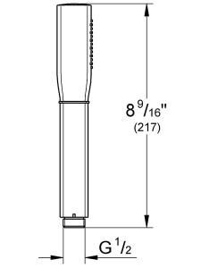 Душевая лейка Grohe Grandera Stick 26037001 / 26037IG0, хром, золото