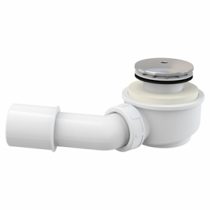 Сифон для душ.поддона заниженный, хром. пластик, Alcaplast (Чехия)