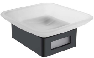 Мыльница Boheme Q Black 10943-B / 10943-CR-B / 10943-G-B, матовый, черный