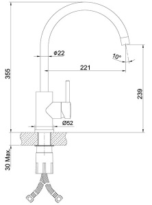 Смеситель для кухонной мойки Lemark Expert LM5078S