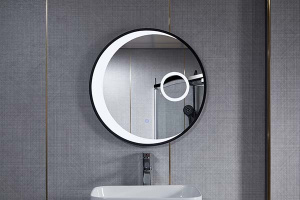 Зеркало Roxen Juna Black, 60х60
