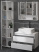 Шкаф-зеркало Vigo Urban 700 / 800, 70х70, белый