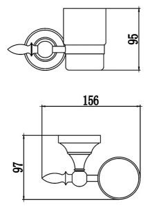 Стакан Savol S-06858B