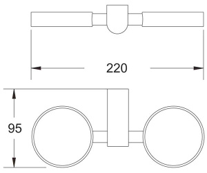 Стакан Rose RG1722H двойной