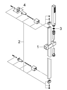 Душевой гарнитур Grohe Euphoria Cube 27700000