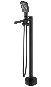 Смеситель для ванны Rea Hass black matt REA-B6401 напольный