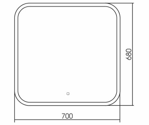 Зеркало Silver Mirrors Стив, 50х70