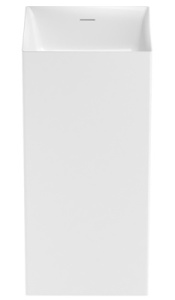 Умывальник Wellsee Pure BY Wellsee 230711000 / 230712000, 40х40, белый глянцевый