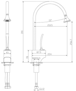 Смеситель для кухонной мойки Lemark Soul LM6005C