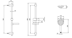 Душевой гарнитур Villeroy&Boch TVS00000900061