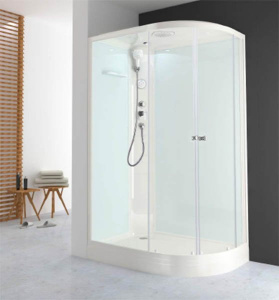 Душевая кабина Domani-Spa Delight 128 dusty blue, 120х80 L, прозрачный