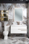 Зеркало Boheme Vallessi Dolce 567-W White