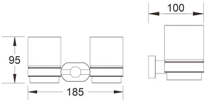 Стакан Shevanik SG5122H / SG5122T двойной, матовый, оружейная сталь