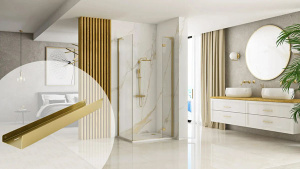 Полка Rea SF02-600-BG Brush Gold 06011