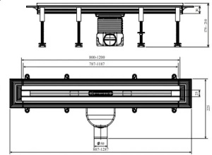 Душевой трап Vieir DL80B