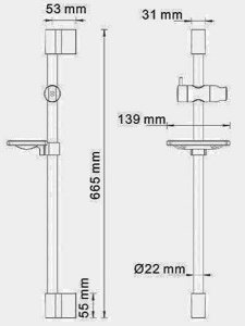Душевая штанга Wasserkraft A063