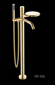 Смеситель для ванны Boheme Stick 129-GG.2 Gold Touch напольный
