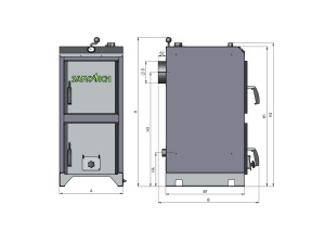 Твердотопливный котел Sakovich STANDART PRO 17