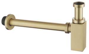 Сифон для умывальника Abber Rechteck AF0031G / AF0031RG, золото матовое