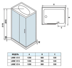 Душевая кабина WeltWasser WW500 Laine 1212