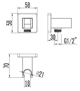 Шланговое подключение Lemark LM4585C