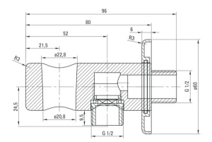 Шланговое подключение Deante Cascada NAC 051K